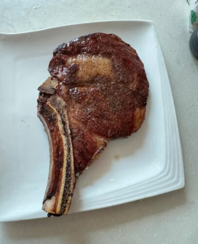 Australian tomahawk steak, approximately 1.2 kg. photo review